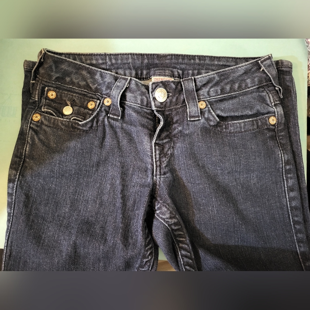 Ladies True Religion Straight Leg Jeans sz 26